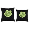 Iceberg Lettuce In A Rustic Style Throw Pillow