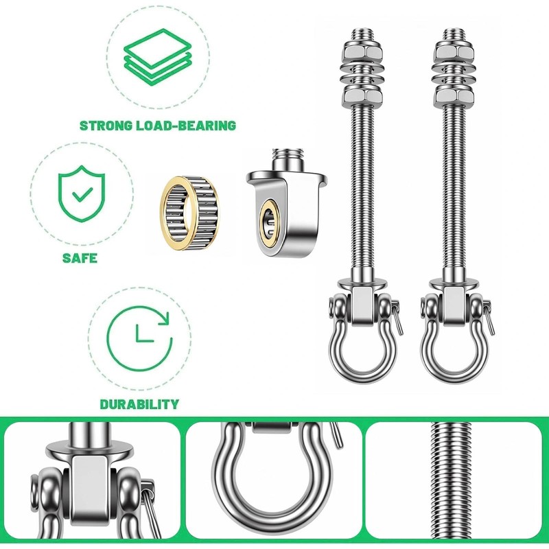 Gtwinsone 2 Pezzi Gancio da Soffitto Heavy Duty capacità 680kg