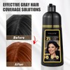 VOLLUCK Hair Dye Shampoo, Hair Dye Shampoo 3 in 1