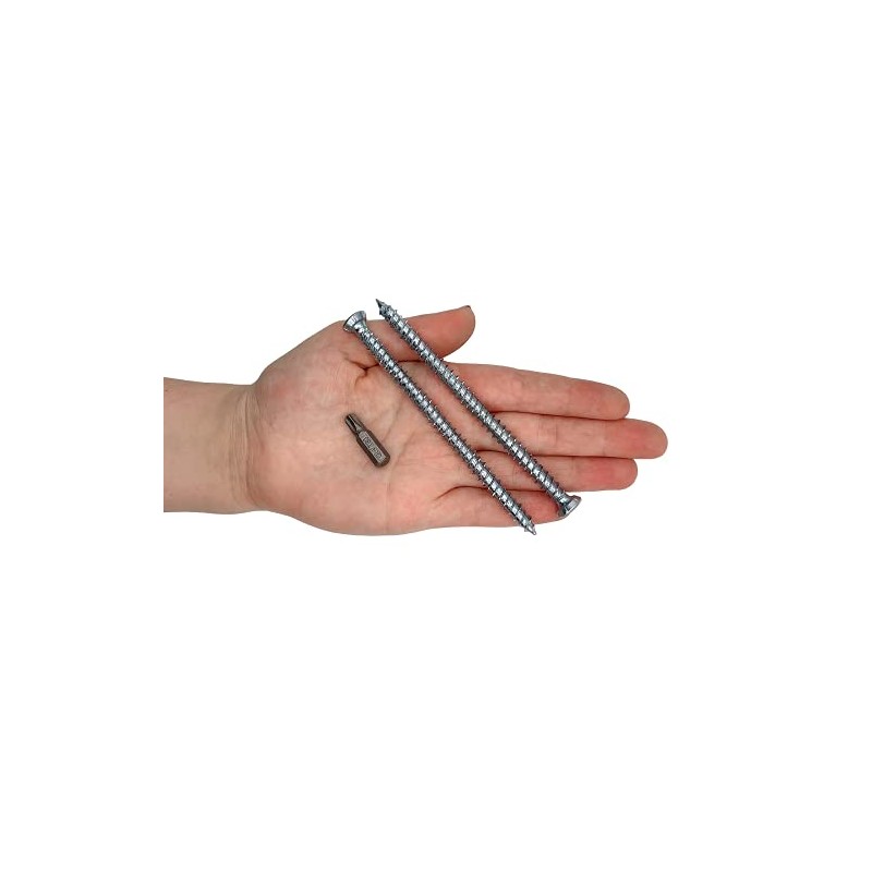 (Pack of 15) Galvanised Steel 7.5 x 112mm Concrete Frame
