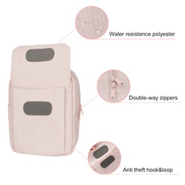 Tullio - Bolsa para cámara pequeña para fotógrafo, lona, para mujer, impermeable, DSR, color rosa, compatible con Canon Nikon Sony