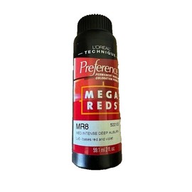 L'Oréal Loreal Preference Mega Reds MR8 Medium Intense Deep Auburn – 2 oz ~ NEW