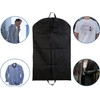 Black Suit Carrier - Reusable Garment Bag with Full Zipper,
