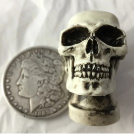 BawdyPartz Skull Nut 1/4x20 Hot Rat Street Rod Hearse Air Cleaner Filter Made in USA  29TN