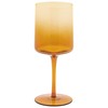 Karma Mid Century Wine Glass Amber Set Of Four