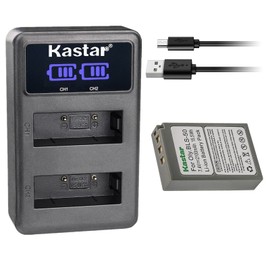 Kastar 1-Pack BLS-50 Battery and LED2 USB Charger Compatible with Olympus OM-D E-M10, OM-D E-M10 Mark II, OM-D E-M10 Mark III, OM-D E-M10 Mark IV Mirrorless Camera