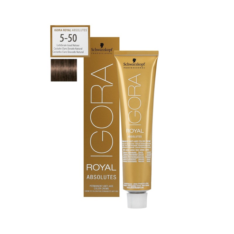 Schwarzkopf Igora Royal Absolutes Permanent Anti-Age Colour Cream 5-50 Light