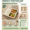 Havawish 80 Pack 37 oz 3 Compartment Deepen Disposable Plate,
