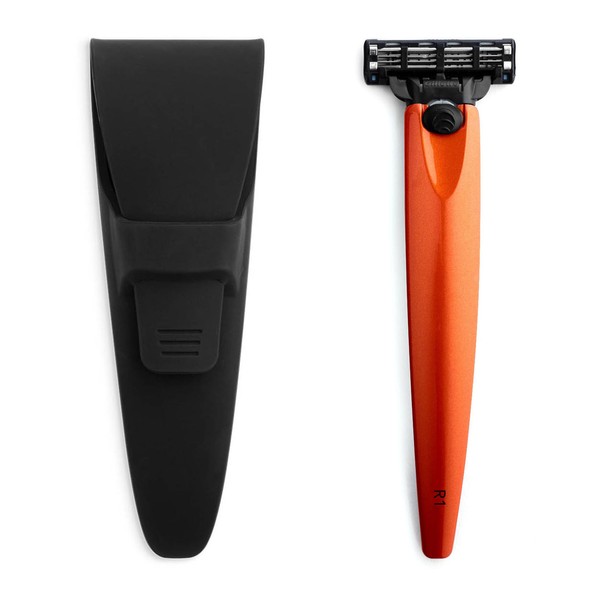 Bolin Webb R1 Razor and Silicone Travel Case in Burnt