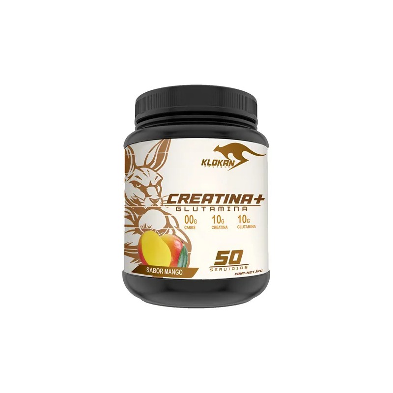Creatina Glutamina 1 Kg Klokan 50servicios Varios Sabores