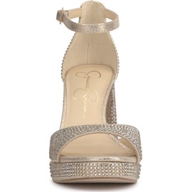 Jessica Simpson Women's Kaliah Sandal-Platform, Champagne, 5