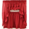 The_Curtain_Shop Stacey Solid Insert Valance 54Wx13L Red
