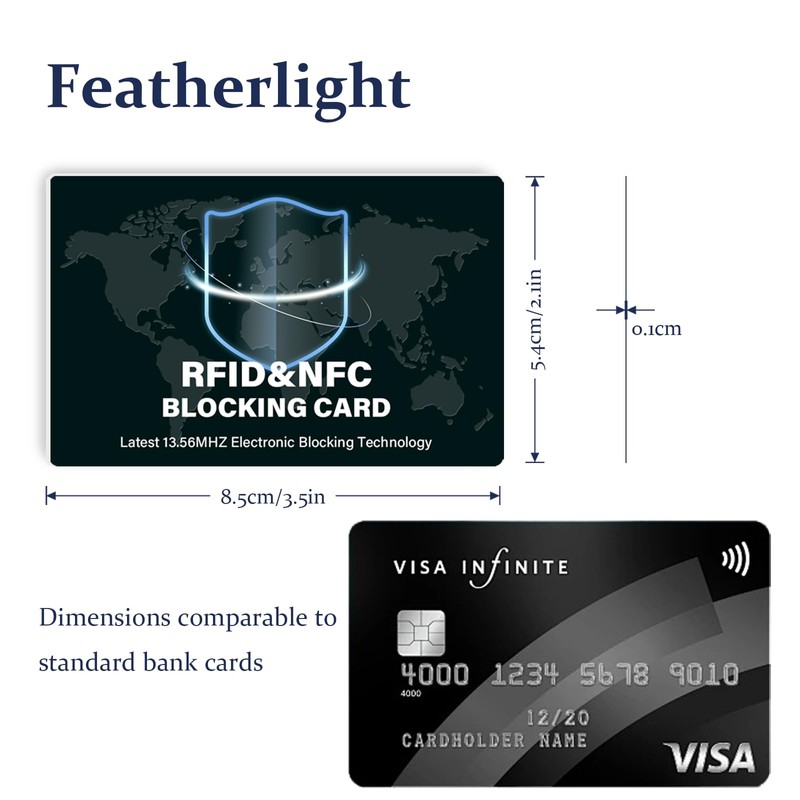 DEEZOMO RFID Blocking Card Set - Contactless NFC Protection for