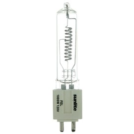 Sunlite FEL 1000W/T6/120V/CL/G9.5 1000-watt 120-volt Bi-Pin Based Stage and Studio T6 Bulb, Clear