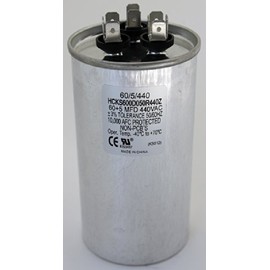 TradePro 60+5 MFD 440 Volt Round Capacitor TP-CAP-60/5/440R