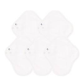 Cloth Napkins NO 5, Organic Cotton, Set of 5, v08 cl Gauze Linen, Thick, Fluffy