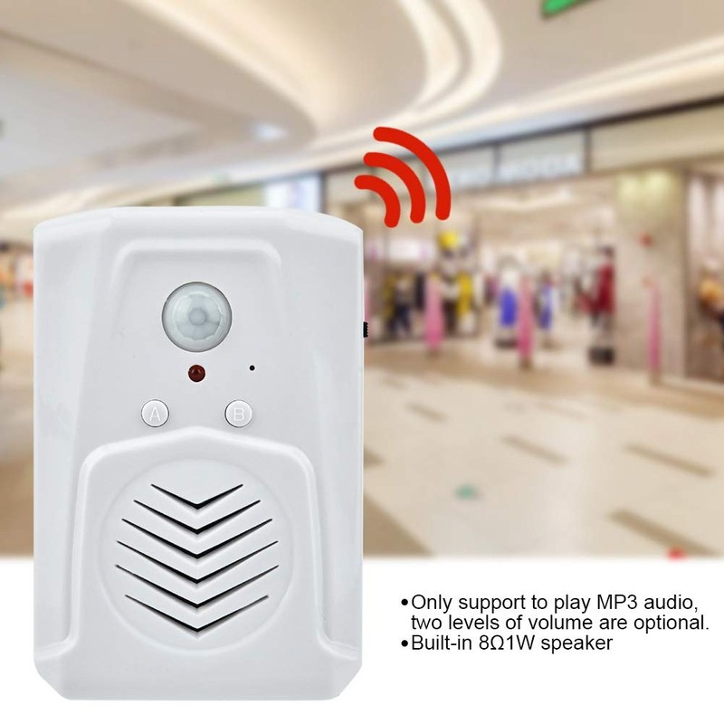 Sonew USB Doorbells Infrared Induction Doorbell Motion Sensor Alarm MP3