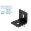 eoere 10 PCS 2" x 1-7/8" Heavy Duty Black Brackets,