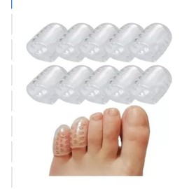 Nivofu 10 Piezas Cubierta Transpirable Para Puntera, Protectores De Dedos De Gel, Protectores De Dedos Para Protección De Uñas Encarnadas, Callos, Ampollas Y Más. protector de dedos de pie
