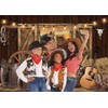 Western Cowboy Backdrop West Rustic Wooden House Farm Barn Door