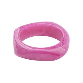 COLORFUL BLING Multiple Color Acrylic Resin Irregular Geometric Bangle Bracelet Tortoiseshell Acetate Mottled Wide Chunky Cuff Bangle for Women Wristband Jewelry, 2.4 inches, Resin, resin