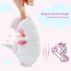 LA PLAGE Little Girl Unicorn Bedroom Slippers Wave-like Warm Cute