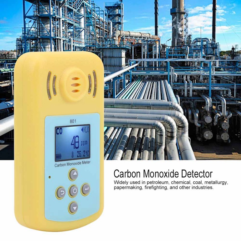 801 Handheld Carbon Monoxide CO Monitor Detector Meter Poisonous Gas