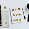 60PCS Gold Coin Collector Stickers - Retro Golden Decals for