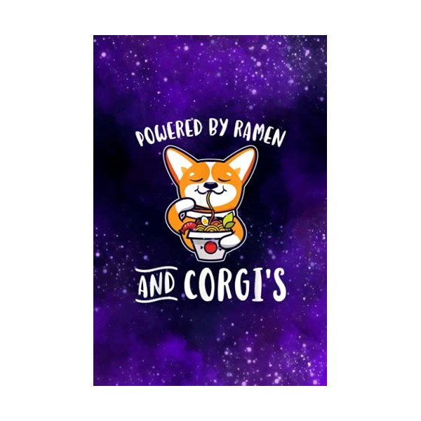  Powered by Ramen and Corgis Funny Corgi Dog Lover