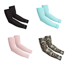 Incontro Striped Cool Ice Arm Sleeves Adult Apricot 3ea