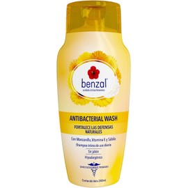 Benzal Wash Jabón Íntimo Femenino, Manzanilla, Antibacterial, 240ml