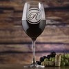 Monogram Engraved Stolzle Crystal Red Wine Glass (Set of 2)