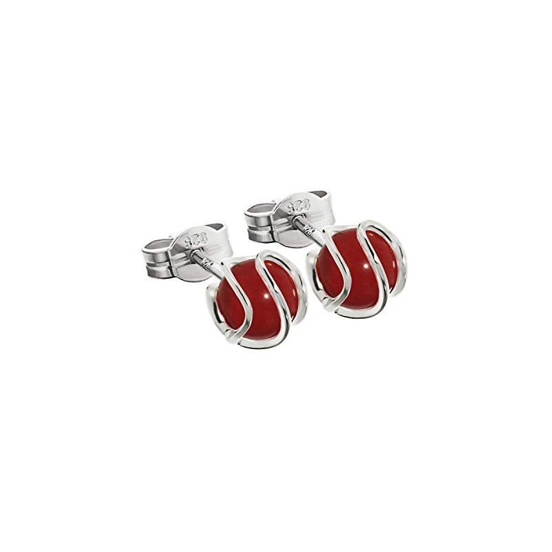 NKlaus Silver Pair of Ball Stud Earrings 925 Sterling Silver
