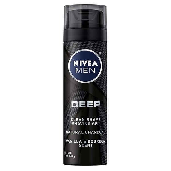 Nivea Men Deep Clean Shave Gel 7 Ounce (Pack of 3)