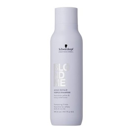 Schwarzkopf Professional BLONDME Bond Repair Purple Shampoo Cool Hair Shampoo Neutralizing Yellow Undertones For Colored Lighthened Bleached Hair Cleansing And Nourishing 300 ml