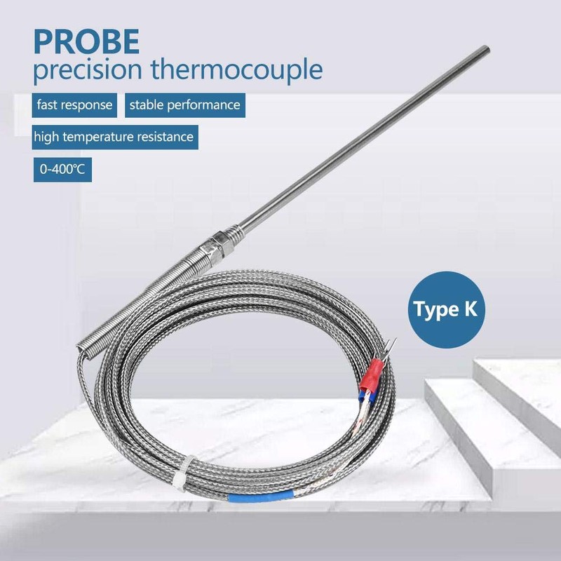 K M8 Thermocouple Thread Type K Thermocouple 150mm Probe Temperature