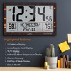 MARATHON Atomic Full Calendar Clock with Extra Large Digits Indoor