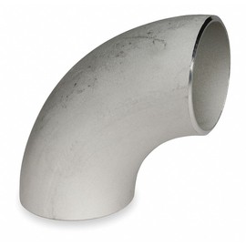 Smith-Cooper 304L Stainless Steel Long Radius Elbow, 90°, 1/2" Pipe Size - Pipe Fitting, Schedule 40 Fitting Sche