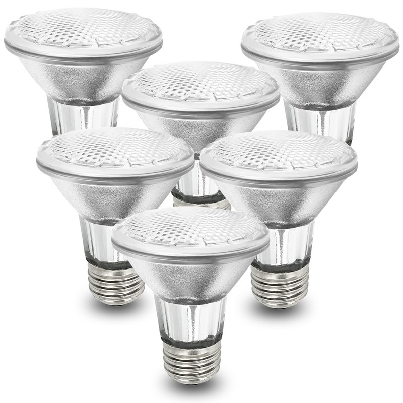 BOGAO Par20 Bulbs, 6 Pcs 120V 50W Par20 Light Bulbs,