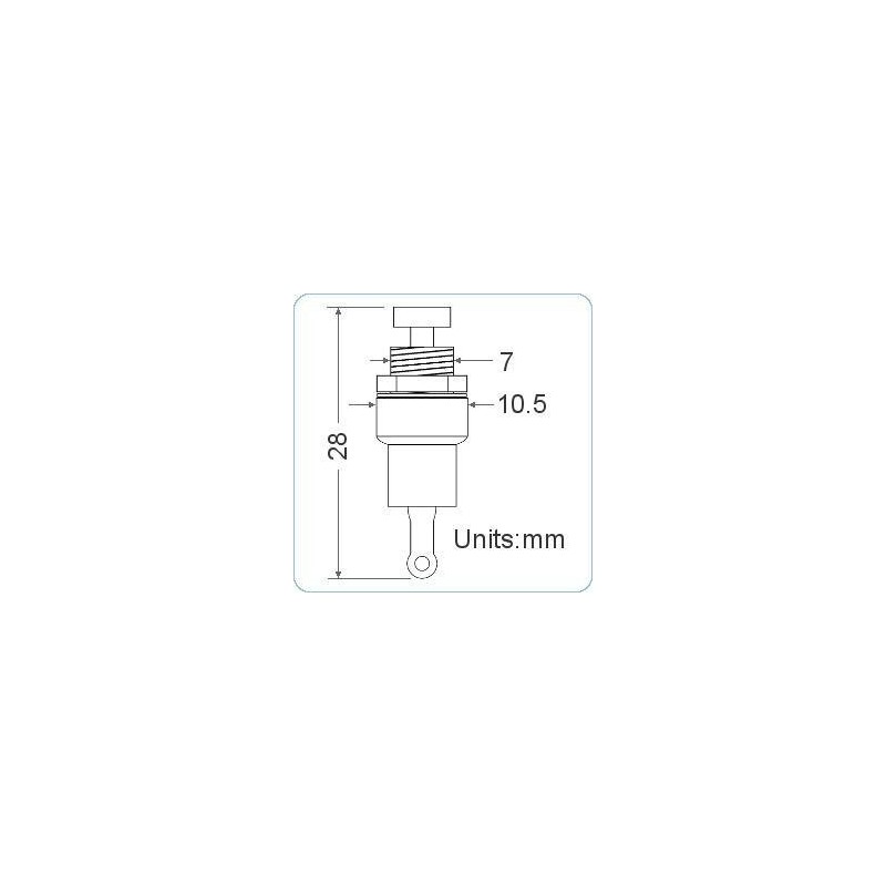 Proops 6 x Black Mini Latch Push to Make Curvy