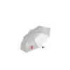 Bridgestone UM2403SR Folding Silver Umbrella, Silver/Red, 2024 Model