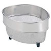 Pearl Metal HB-4158 Triangle Corner Colander, Mini, Stainless Steel, at