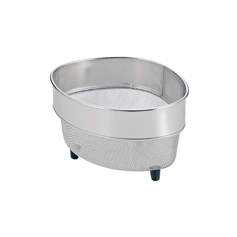 Pearl Metal HB-4158 Triangle Corner Colander, Mini, Stainless Steel, at
