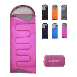 Sleeping Bags for Adults Women Backpacking Lightweight Waterproof- Summer Weather Sleeping Bag for Girls Warm Camping Hiking Outdoor Travel Hunting with Compression Bag(Purple)