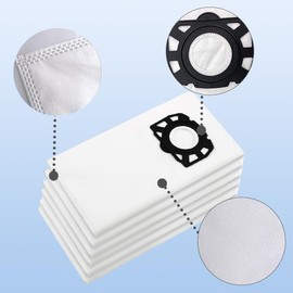 12 Pack KFI 357 Staubsaugerbeutel für Kärcher WD2 Plus, WD3, WD3 Akku, Vlies Staubsaugerbeutel für Kärcher Staubsauger WD3S, KWD1, KWD2, KWD3, MV3, SE4001, SE4002