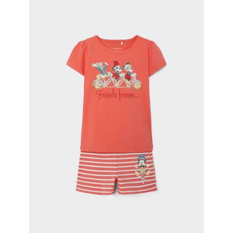 NAME IT Baby Girls' Nmfannlisa Minnie Night Set Wdi Pyjamas,