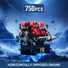 Mould King 10204 Technik V8 Engine Building Blocks Clamping Blocks
