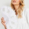 TRIXES Bride Handheld Feather Fan - Bride To Be Gift