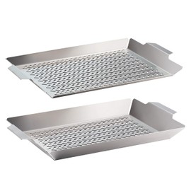 Tramontina Outdoor Roasting Grill Pan Set 2 Pc, 80905/010DS
