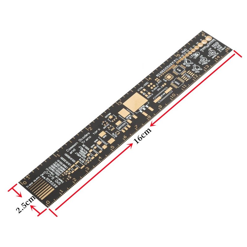 Garosa Multi-functional Ruler, PCB Ruler, Engineering Ruler, PCB Straight Ruler,